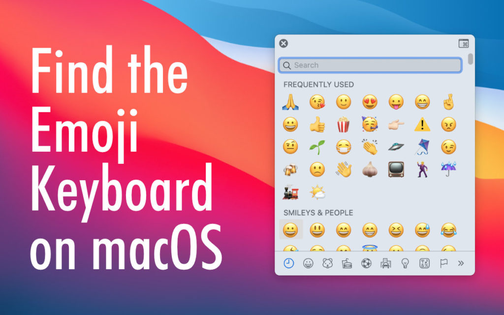 How to find the Emoji Keyboard on macOS